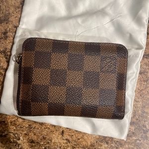 Louis Vuitton Zippy Coin Purse/Wallet Damier Ebene